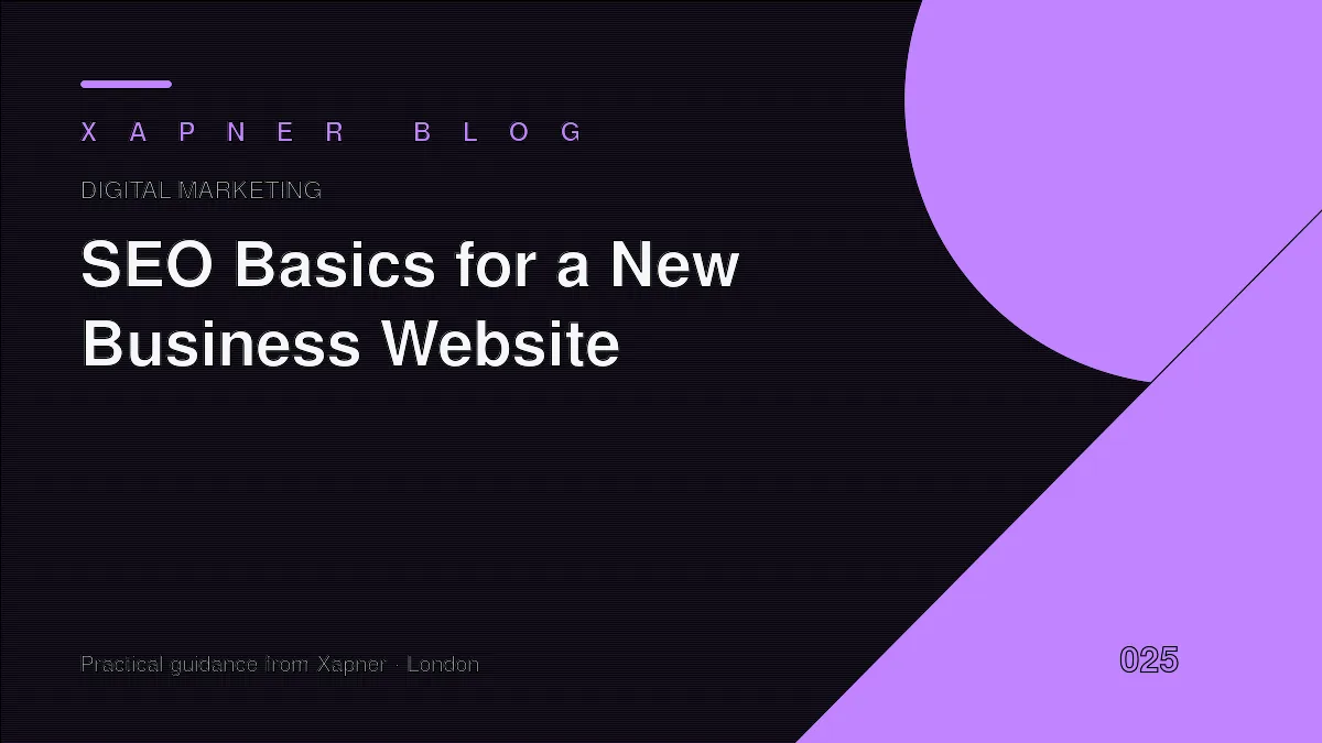 SEO Basics for a New Business Website — practical guidance from Xapner