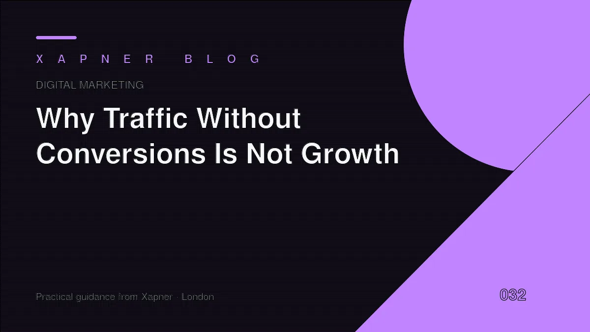 Why Traffic Without Conversions Is Not Growth — practical guidance from Xapner
